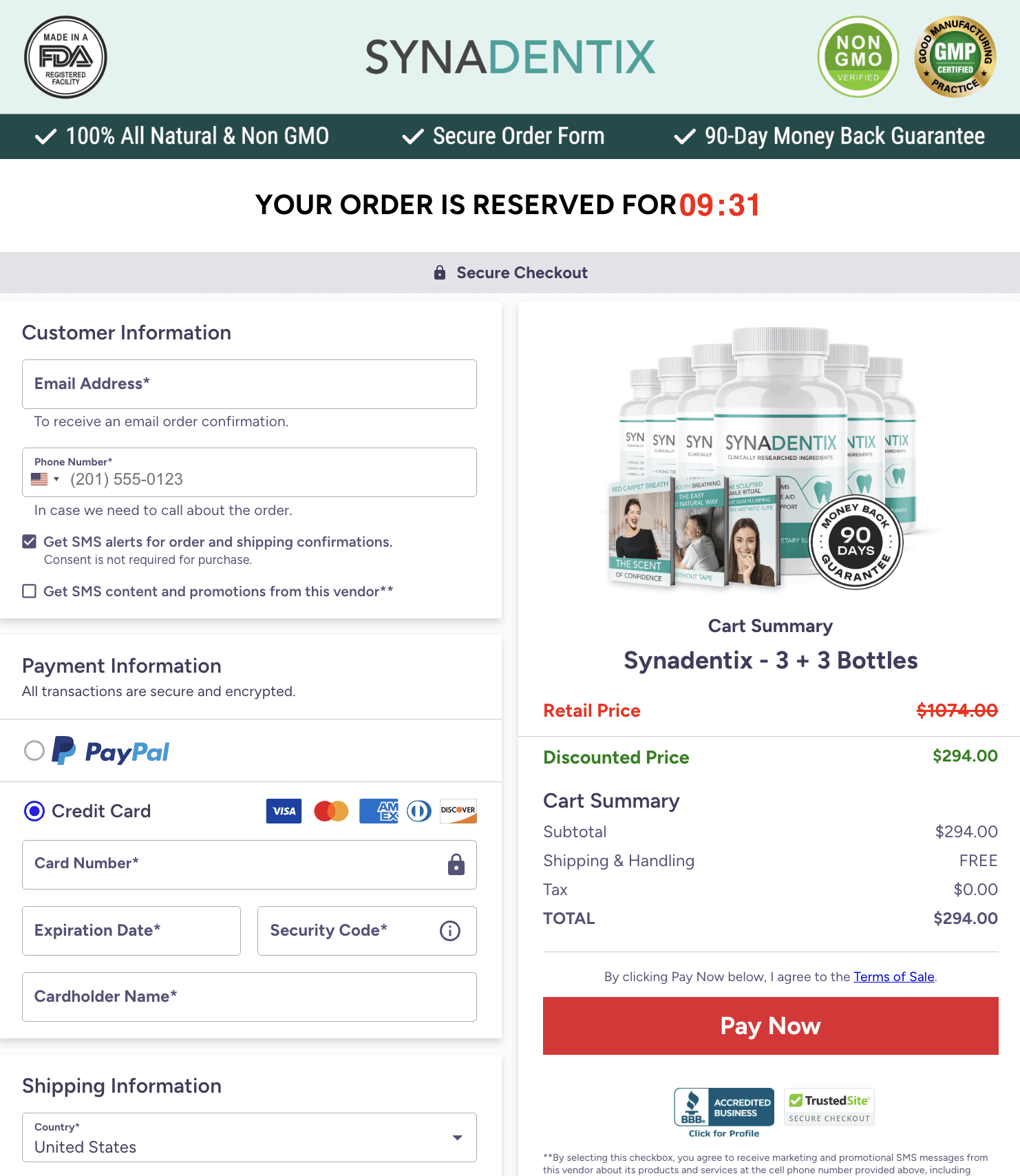 synadentix-order-page